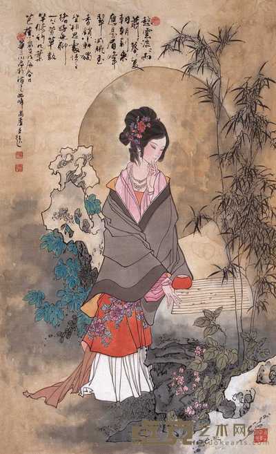 华三川 香轩独绪 镜心 84×50.5cm